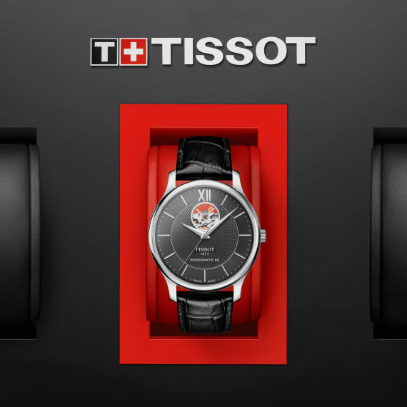 Tissot Tradition Powermatic 80 Open Heart T-Classic T063.907.16.058.00