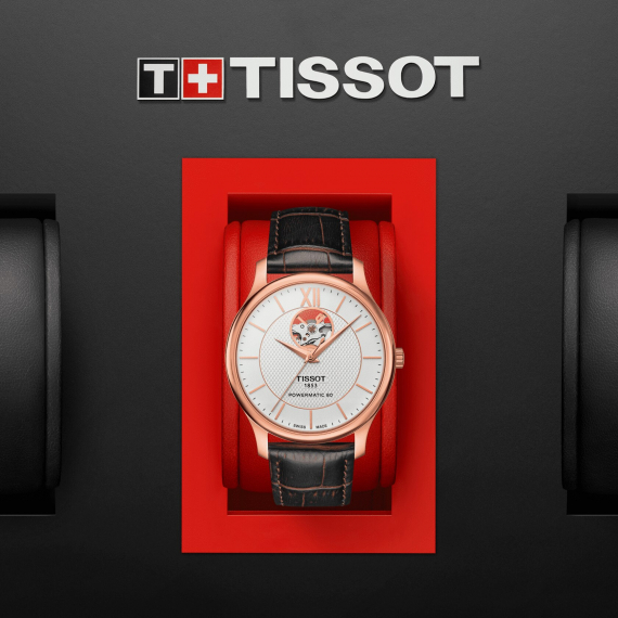 Tissot Tradition Powermatic 80 Open Heart T-Classic T063.907.36.038.00