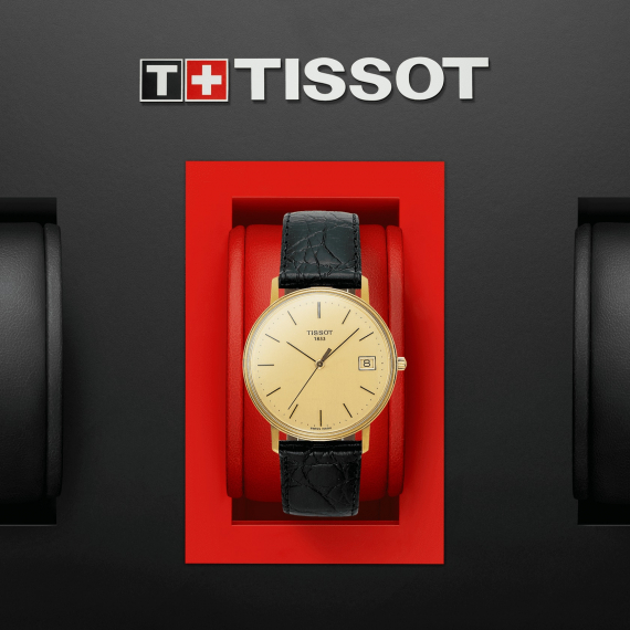 Tissot Goldrun Hesalite 18K Gold T-Gold T71.3.401.21